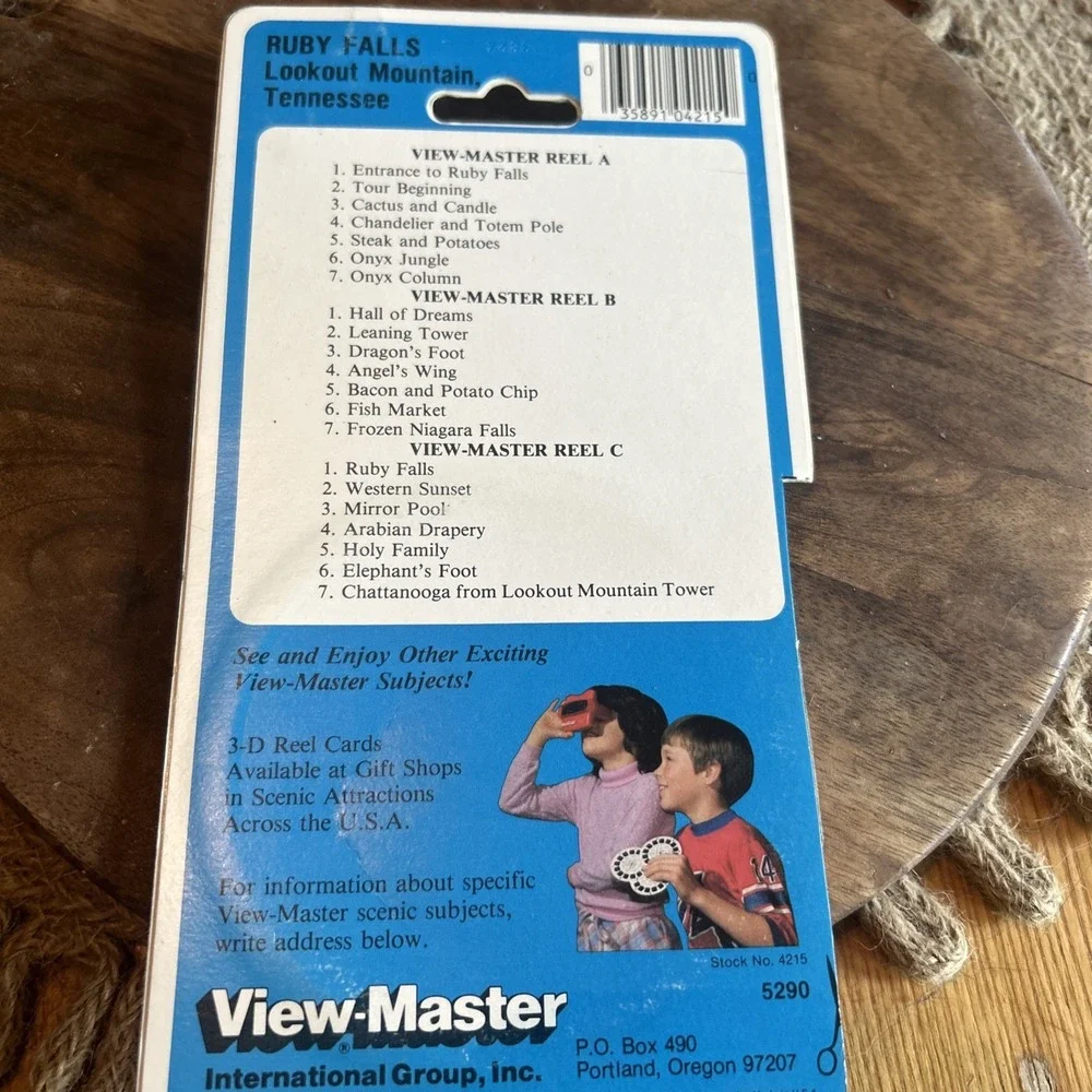 Ruby Falls Lookout Mountain Tennessee 3d View-Master 3 Reel Packet - Full Color